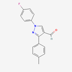 1-(4-fluorophenyl)-3-(4-methylphenyl)-1H-pyrazole-4-carbaldehyde