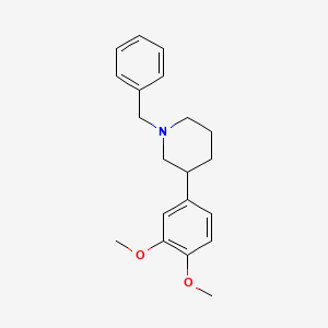 molecular formula C20H25NO2 B3054760 1-Benzyl-3-(3,4-dimethoxyphenyl)piperidine CAS No. 61832-61-9