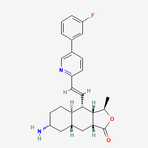 molecular formula C26H29FN2O2 B3054764 Vorapaxar metabolite M19 CAS No. 618386-15-5