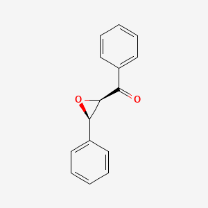molecular formula C15H12O2 B3054765 rel-trans-Chalcone Oxide CAS No. 61840-92-4