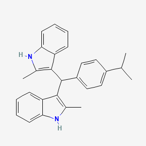 2-methyl-3-[(2-methyl-1H-indol-3-yl)-(4-propan-2-ylphenyl)methyl]-1H-indole