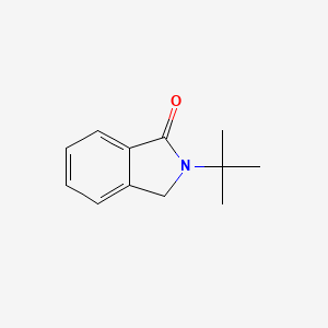 molecular formula C12H15NO B3054768 2,3-dihydro-2-(1,1-dimethylethyl)-1H-isoindol-1-one CAS No. 61864-62-8