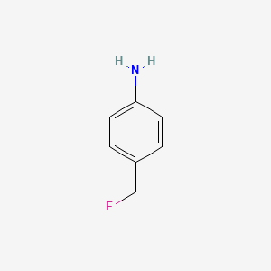 molecular formula C7H8FN B3054769 4-(氟甲基)苯胺 CAS No. 61865-29-0