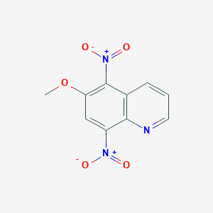molecular formula C10H7N3O5 B3054786 6-Methoxy-5,8-dinitroquinoline CAS No. 61895-35-0