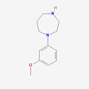 molecular formula C12H18N2O B3054788 1-(3-Methoxyphenyl)-1,4-diazepane CAS No. 61903-14-8