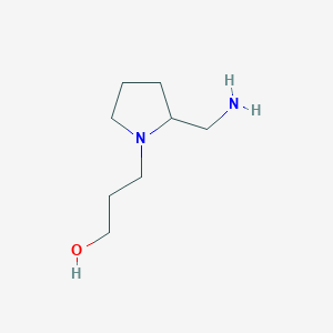 3-[2-(Aminomethyl)pyrrolidin-1-yl]propan-1-ol