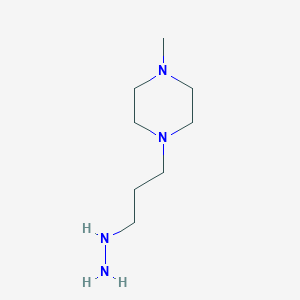 molecular formula C8H20N4 B3054818 1-(3-Hydrazinylpropyl)-4-methylpiperazine CAS No. 62040-85-1