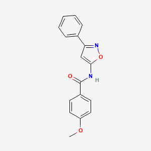 4-methoxy-N-(3-phenylisoxazol-5-yl)benzamide