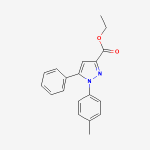 1H-Pyrazole-3-carboxylic acid, 1-(4-methylphenyl)-5-phenyl-, ethyl ester