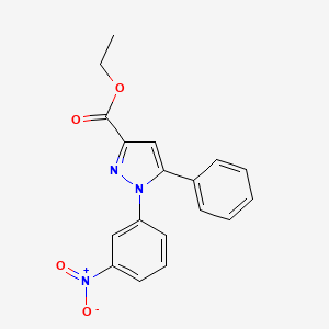 Ethyl 1-(3-nitrophenyl)-5-phenyl-1H-pyrazole-3-carboxylate