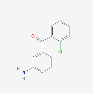 molecular formula C13H10ClNO B3054879 (3-Aminophenyl)(2-chlorophenyl)methanone CAS No. 62261-34-1