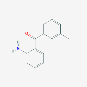 molecular formula C14H13NO B3054881 (2-Aminophenyl)(m-tolyl)methanone CAS No. 62261-47-6