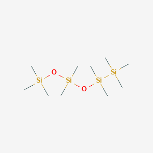 molecular formula C10H30O2Si4 B3054893 1,1,1,3,3-五甲基-3-[(五甲基二甲硅烷基)氧基]二硅氧烷 CAS No. 6231-65-8