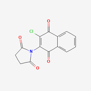 molecular formula C14H8ClNO4 B3054895 MEK 抑制剂 II CAS No. 623163-52-0