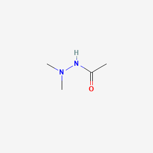 molecular formula C4H10N2O B3054897 乙酸，2,2-二甲基腙 CAS No. 6233-04-1