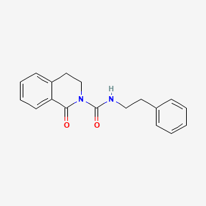 molecular formula C18H18N2O2 B3054898 1-Oxo-N-(2-phenylethyl)-3,4-dihydroisoquinoline-2(1H)-carboxamide CAS No. 62334-07-0
