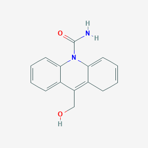 molecular formula C15H14N2O2 B030549 9-(羟甲基)吖啶-10(1h)-甲酰胺 CAS No. 68011-71-2