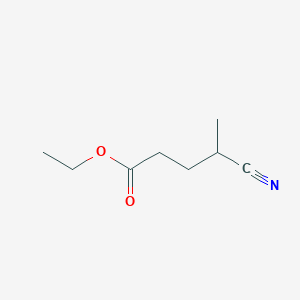 molecular formula C8H13NO2 B3054900 4-氰基戊酸乙酯 CAS No. 62344-97-2