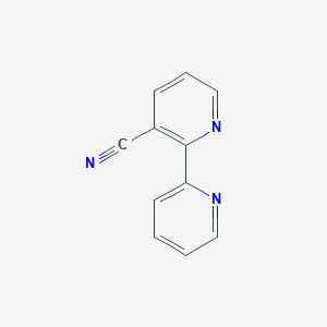 molecular formula C11H7N3 B3054925 [2,2'-Bipyridine]-3-carbonitrile CAS No. 62494-22-8