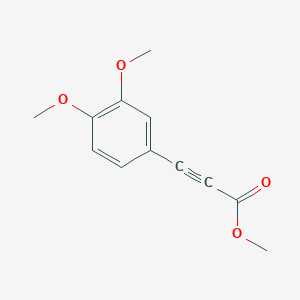 molecular formula C12H12O4 B3054926 Methyl 3-(3,4-dimethoxyphenyl)prop-2-ynoate CAS No. 62497-24-9