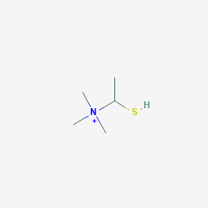 molecular formula C5H14NS+ B3054927 Trimethyl(1-sulfanylethyl)azanium CAS No. 625-00-3
