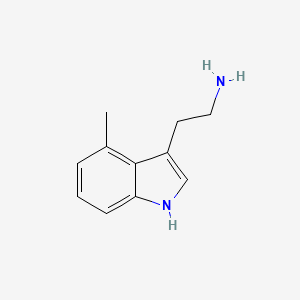 molecular formula C11H14N2 B3054930 1h-Indole-3-ethanamine, 4-methyl- CAS No. 62500-89-4
