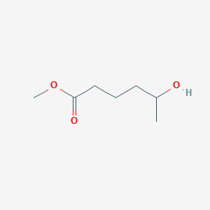molecular formula C7H14O3 B3054959 Methyl 5-hydroxyhexanoate CAS No. 62593-13-9