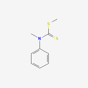 molecular formula C9H11NS2 B3054964 methyl methyl(phenyl)carbamodithioate CAS No. 62603-94-5