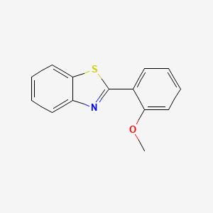 molecular formula C14H11NOS B3054991 2-(2-methoxyphenyl)-1,3-benzothiazole CAS No. 6269-47-2