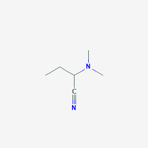 molecular formula C6H12N2 B3055006 2-(Dimethylamino)butanenitrile CAS No. 62737-41-1