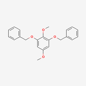 molecular formula C22H22O4 B3055008 1,3-Bis(benzyloxy)-2,5-dimethoxybenzene CAS No. 6274-74-4