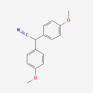 molecular formula C16H15NO2 B3055013 Bis(4-methoxyphenyl)acetonitrile CAS No. 6275-26-9