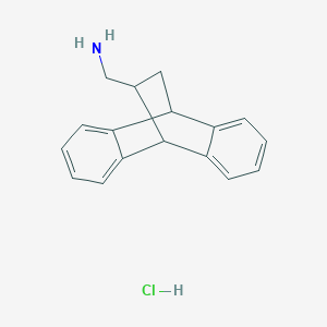 molecular formula C17H18ClN B3055014 (9,10-Dihydro-9,10-ethanoanthracen-11-ylmethyl)amine hydrochloride CAS No. 6275-73-6
