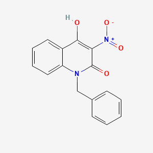 molecular formula C16H12N2O4 B3055015 1-benzyl-4-hydroxy-3-nitroquinolin-2(1H)-one CAS No. 62756-08-5