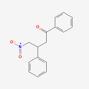 molecular formula C16H15NO3 B3055018 4-Nitro-1,3-diphenylbutan-1-one CAS No. 6277-67-4