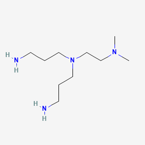 molecular formula C10H26N4 B3055023 N-(3-aminopropyl)-N-[2-(dimethylamino)ethyl]propane-1,3-diamine CAS No. 62787-29-5