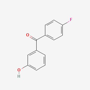 molecular formula C13H9FO2 B3055035 (4-Fluorophenyl)(3-hydroxyphenyl)methanone CAS No. 62810-47-3