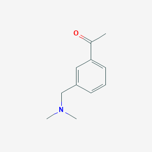 molecular formula C11H15NO B3055039 1-{3-[(Dimethylamino)methyl]phenyl}ethan-1-one CAS No. 628305-89-5