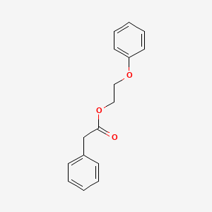 molecular formula C16H16O3 B3055055 2-Phenoxyethyl phenylacetate CAS No. 6290-43-3