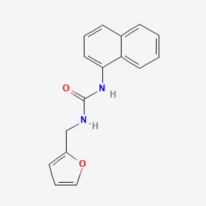 molecular formula C16H14N2O2 B3055078 1-(2-Furylmethyl)-3-(1-naphthyl)urea CAS No. 6298-27-7