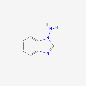 molecular formula C8H9N3 B3055086 2-methyl-1H-benzimidazol-1-amine CAS No. 6299-93-0