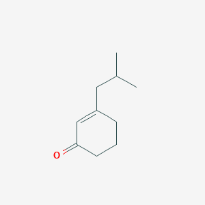 molecular formula C10H16O B3055090 3-(2-Methylpropyl)cyclohex-2-en-1-one CAS No. 6301-50-4