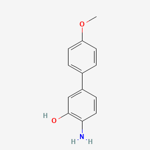 molecular formula C13H13NO2 B3055103 3-Biphenylol, 4-amino-4'-methoxy- CAS No. 63040-24-4
