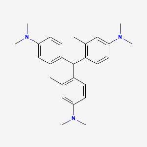 4-[[4-(Dimethylamino)-2-methylphenyl]-[4-(dimethylamino)phenyl]methyl]-N,N,3-trimethylaniline