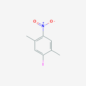 molecular formula C8H8INO2 B3055125 1-Iodo-2,5-dimethyl-4-nitrobenzene CAS No. 6311-51-9