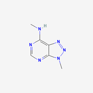 molecular formula C6H8N6 B3055129 n,3-dimethyl-3h-[1,2,3]triazolo[4,5-d]pyrimidin-7-amine CAS No. 6312-60-3