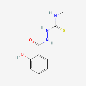 molecular formula C9H11N3O2S B3055152 2-(2-Hydroxybenzoyl)-n-methylhydrazinecarbothioamide CAS No. 63224-32-8