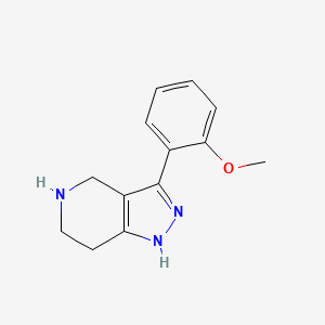 2H-Pyrazolo[4,3-c]pyridine, 4,5,6,7-tetrahydro-3-(2-methoxyphenyl)-