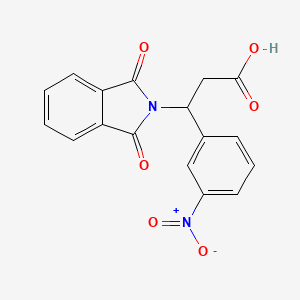 N-[2-Carboxy-1-(3-nitrophenyl)ethyl]phthalimide