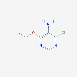 molecular formula C6H8ClN3O B3055176 4-Chloro-6-ethoxypyrimidin-5-amine CAS No. 63291-59-8